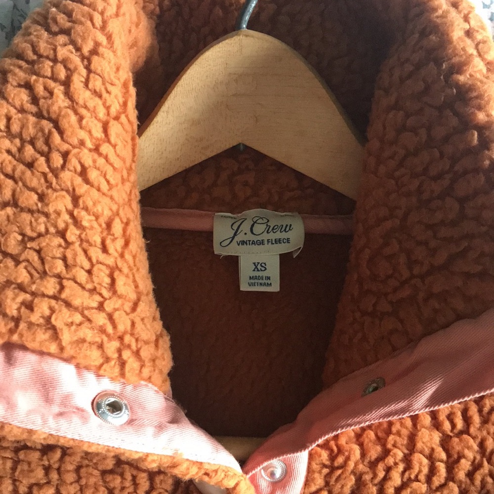 J.Crew snap-front pullover in plush Polartec Sherpa fleece size XS - Picture 6 of 9